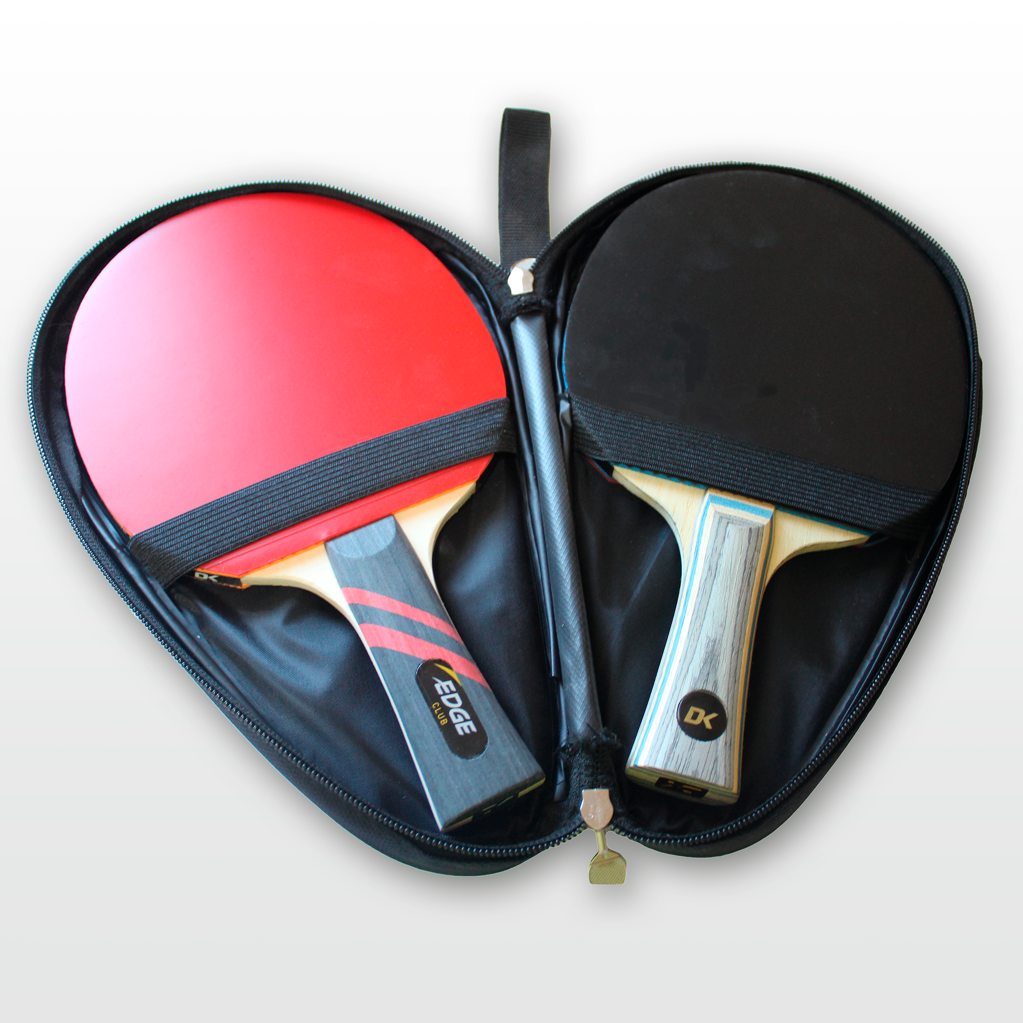 DK Black Double Table Tennis Bat Case - DK Sports