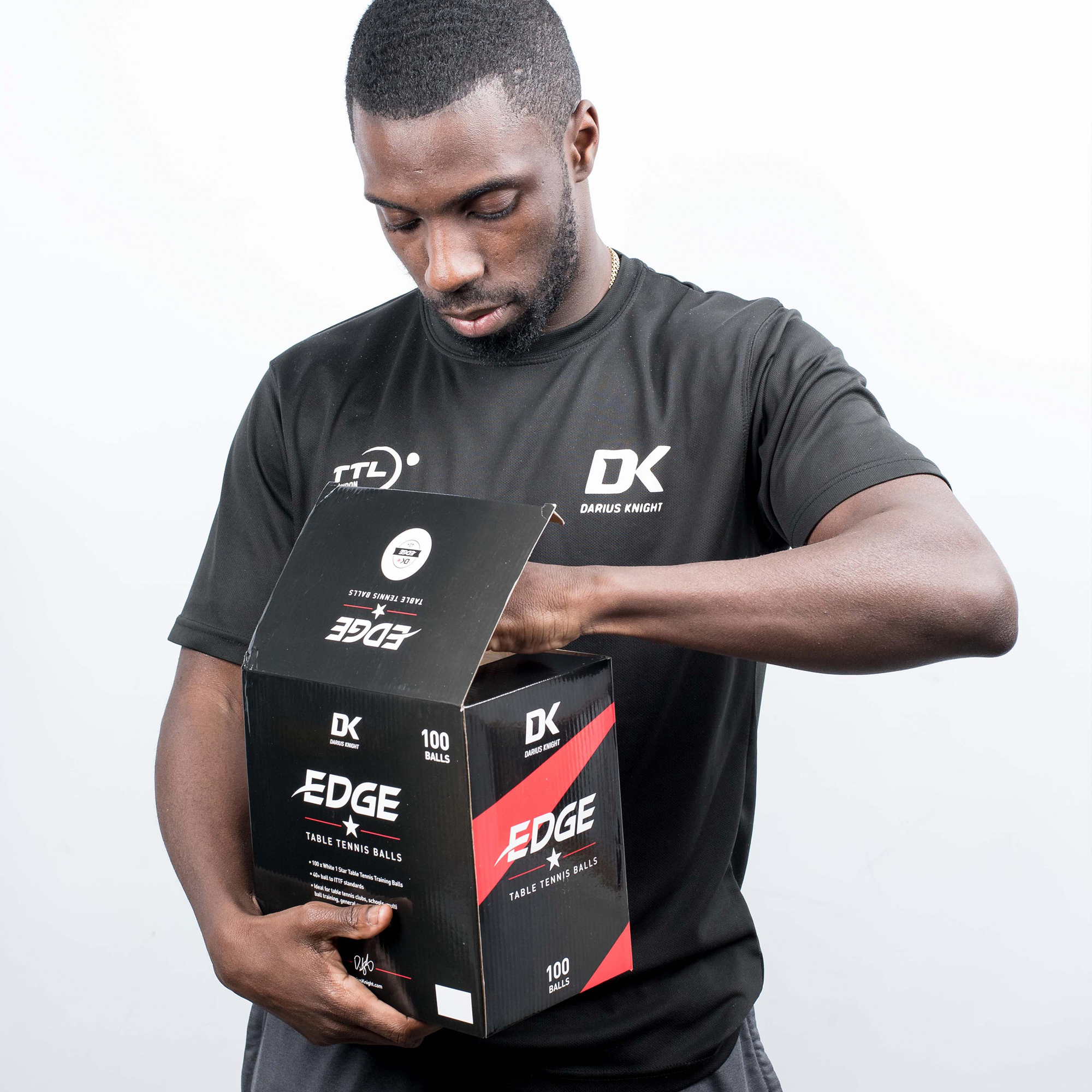 DK Edge 40+ 1 Star Table Tennis Balls 100 pack - DK Sports