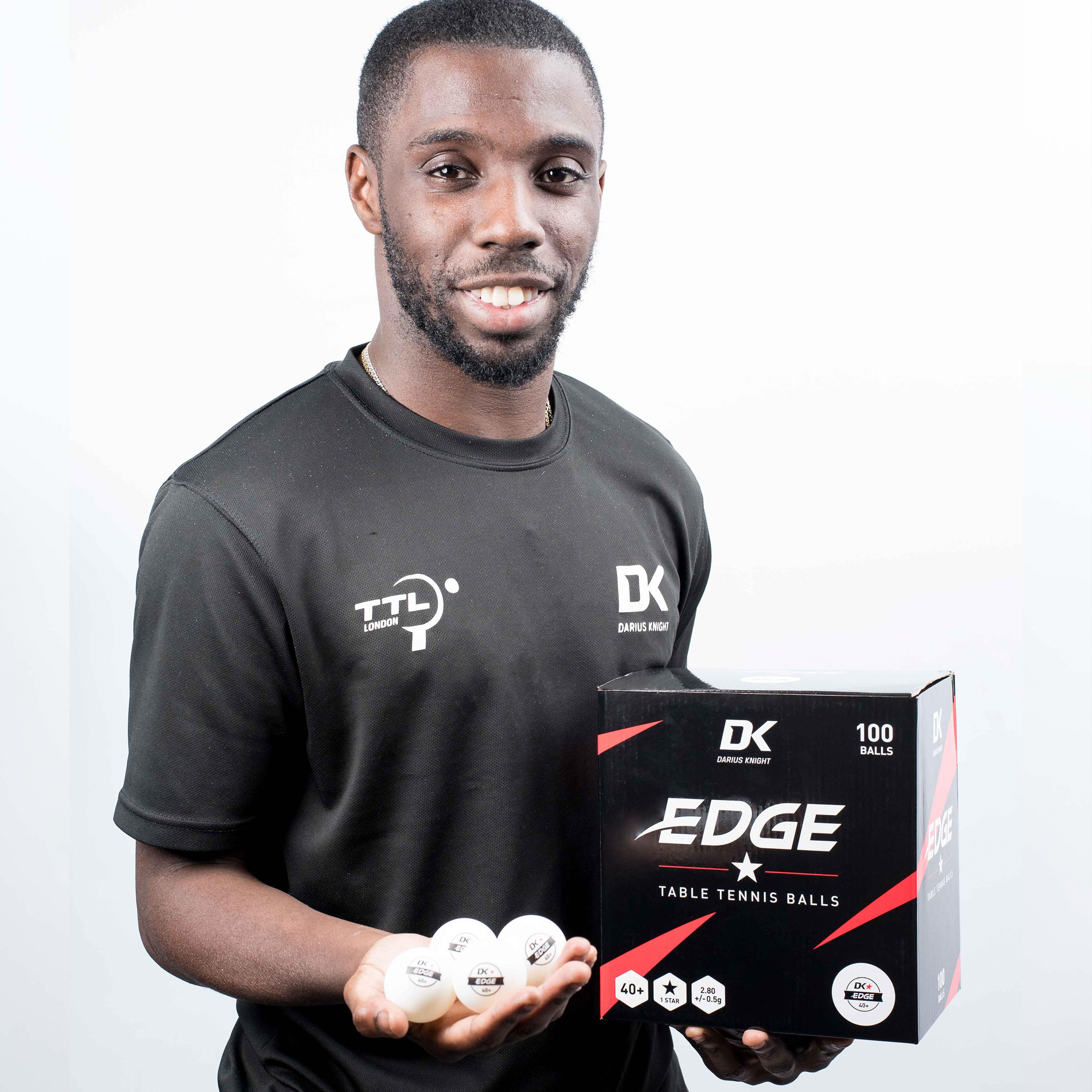 DK Edge 40+ 1 Star Table Tennis Balls 100 pack - DK Sports