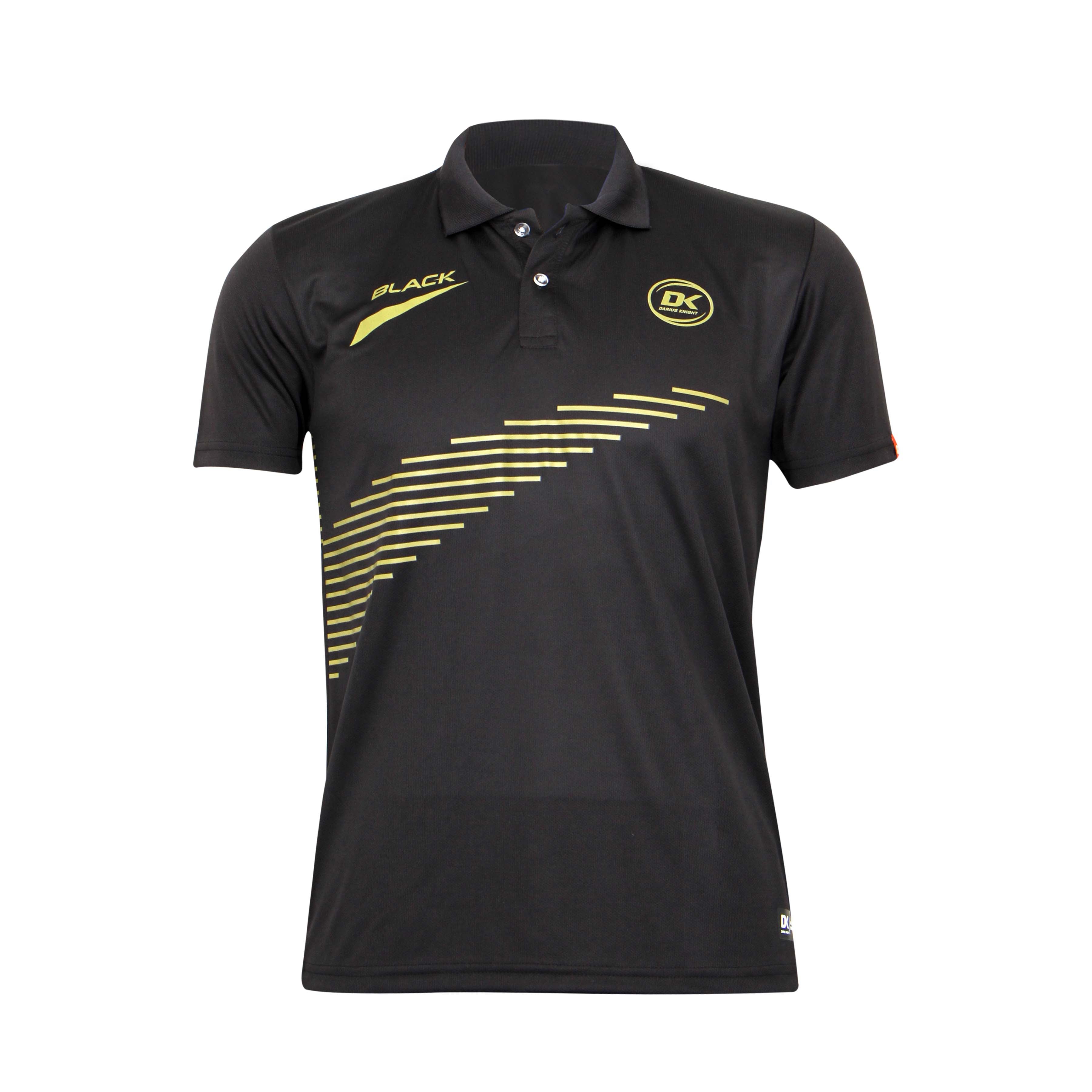 DK Black Polo Shirt (Black) - DK Sports