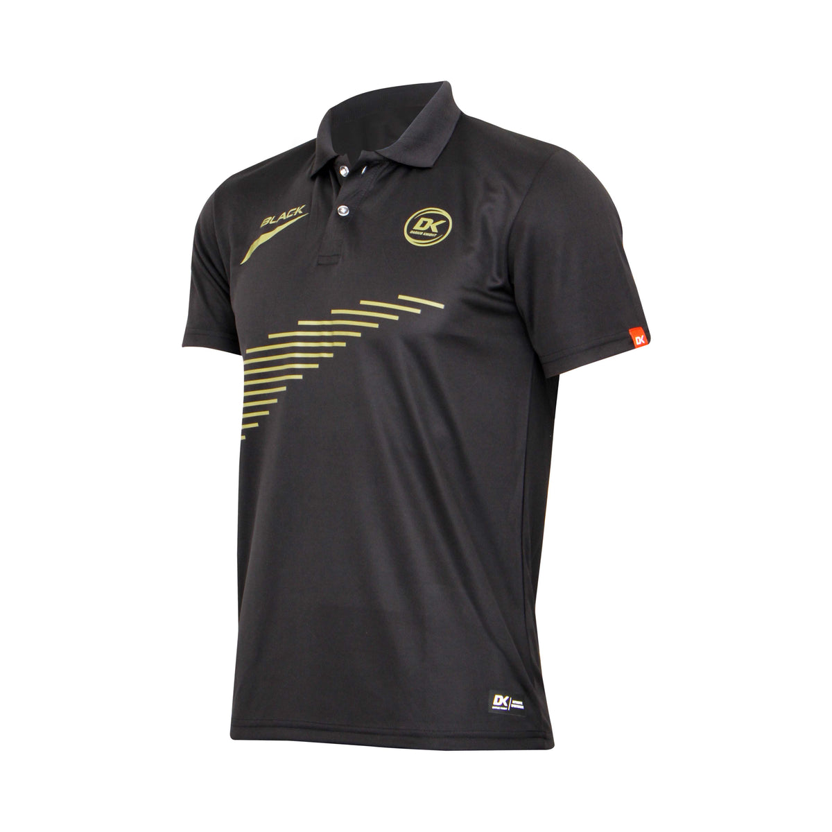 DK Black Polo Shirt (Black) - DK Sports