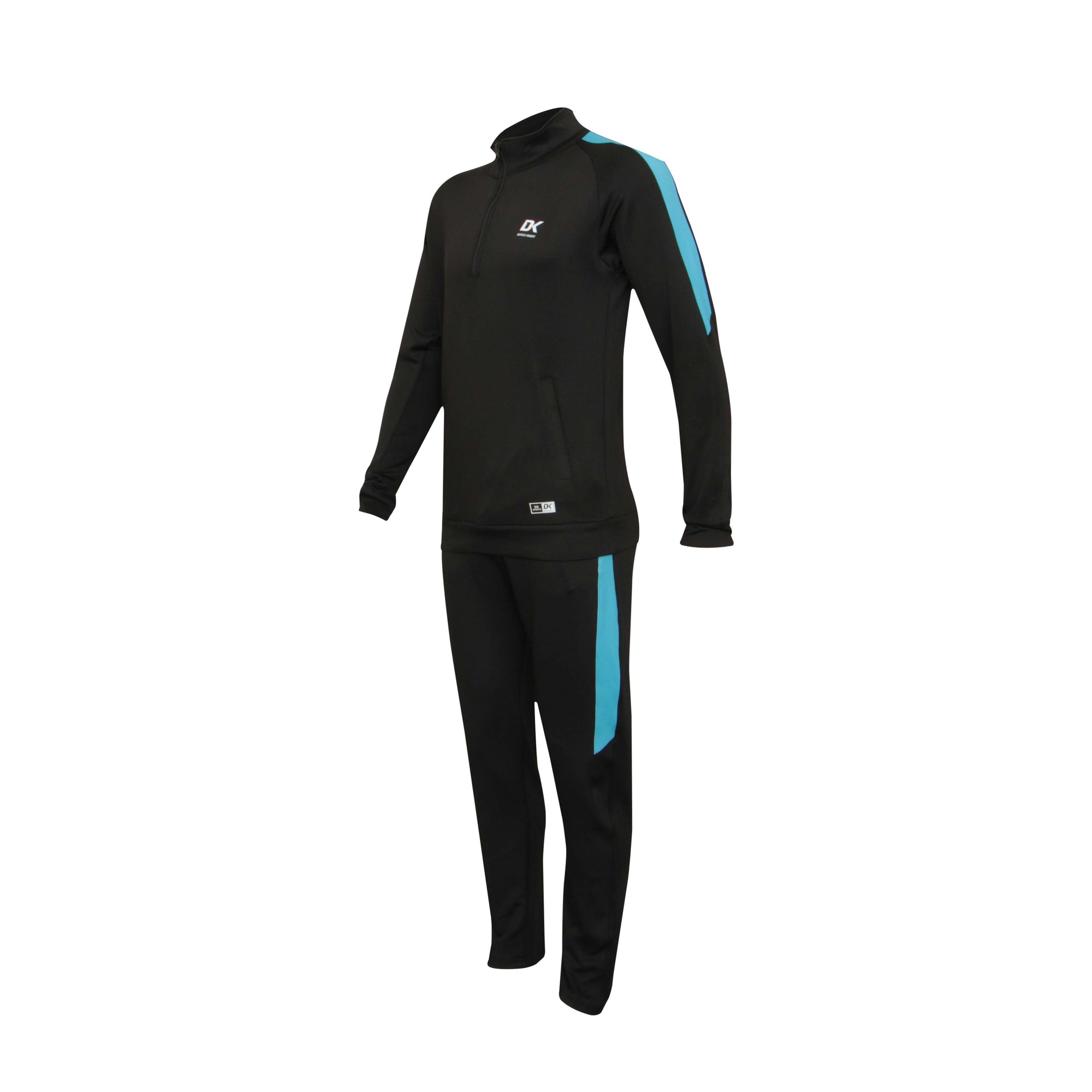 DK Foma Tracksuit (Black/Blue) - DKSportsgoods