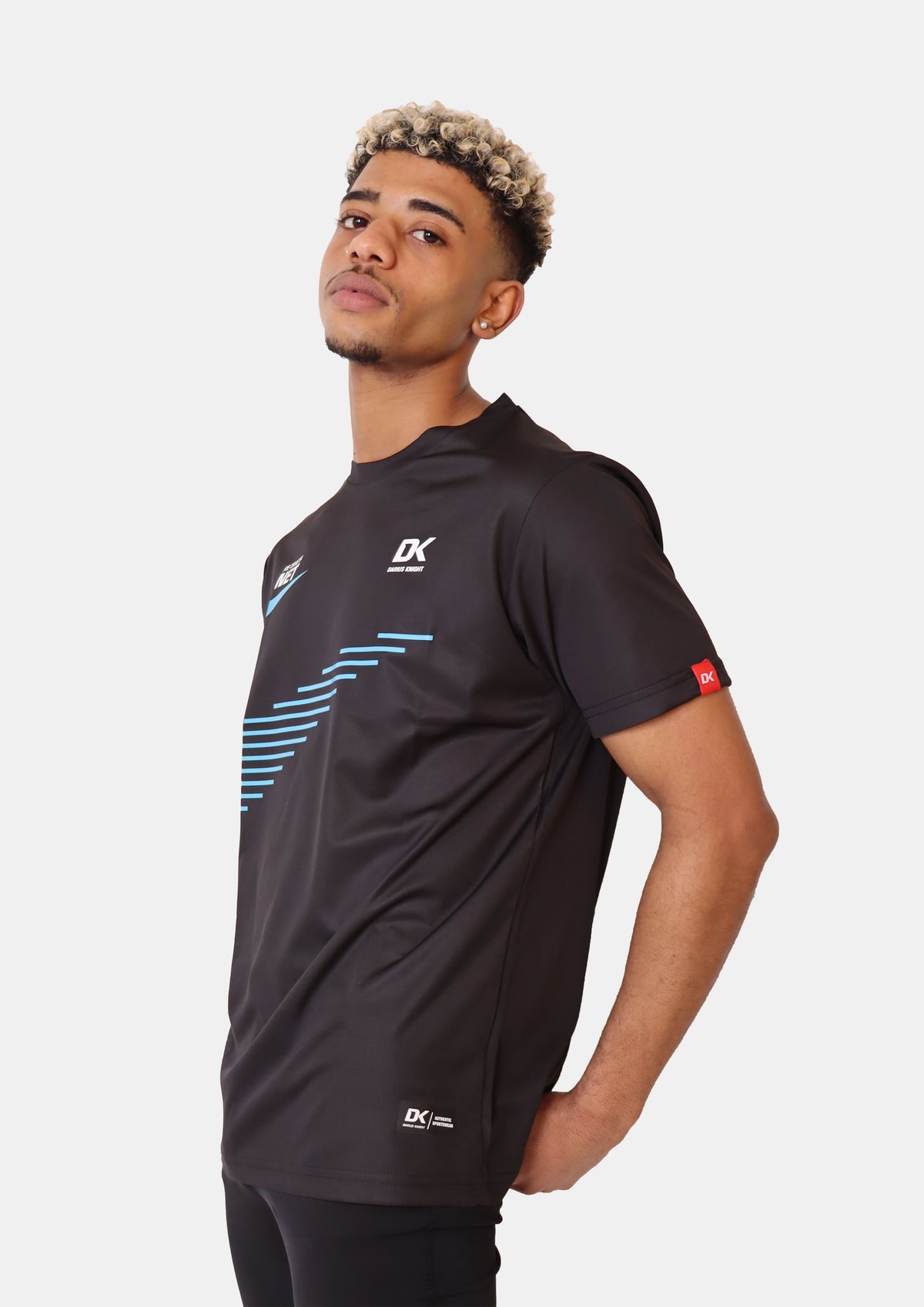 DK Re-tracta T-Shirt (Black/Blue) - DK Sports