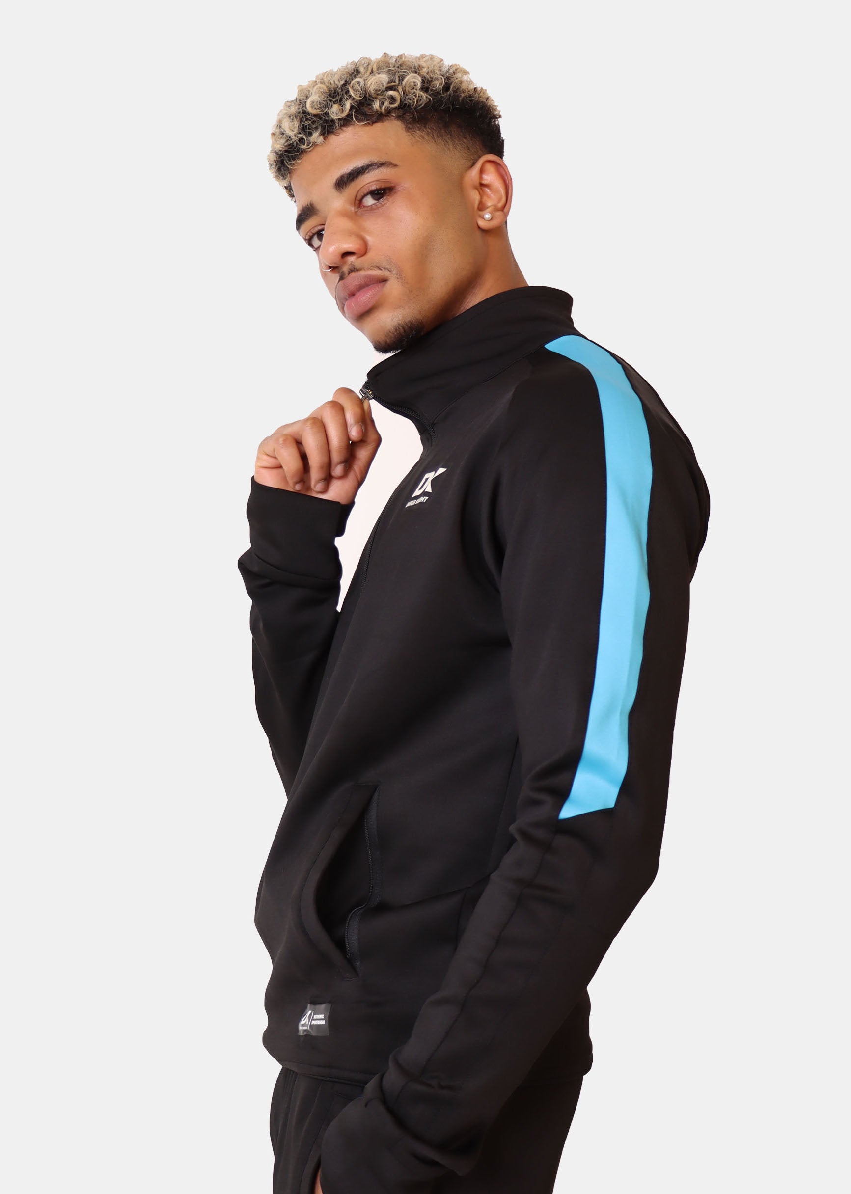 DK Foma Tracksuit (Black/Blue) - DKSportsgoods