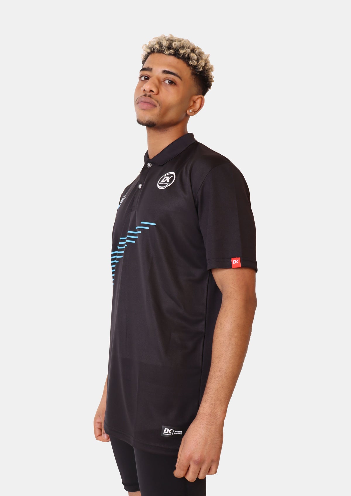 DK Retracta Polo Shirt (Black) - DK Sports