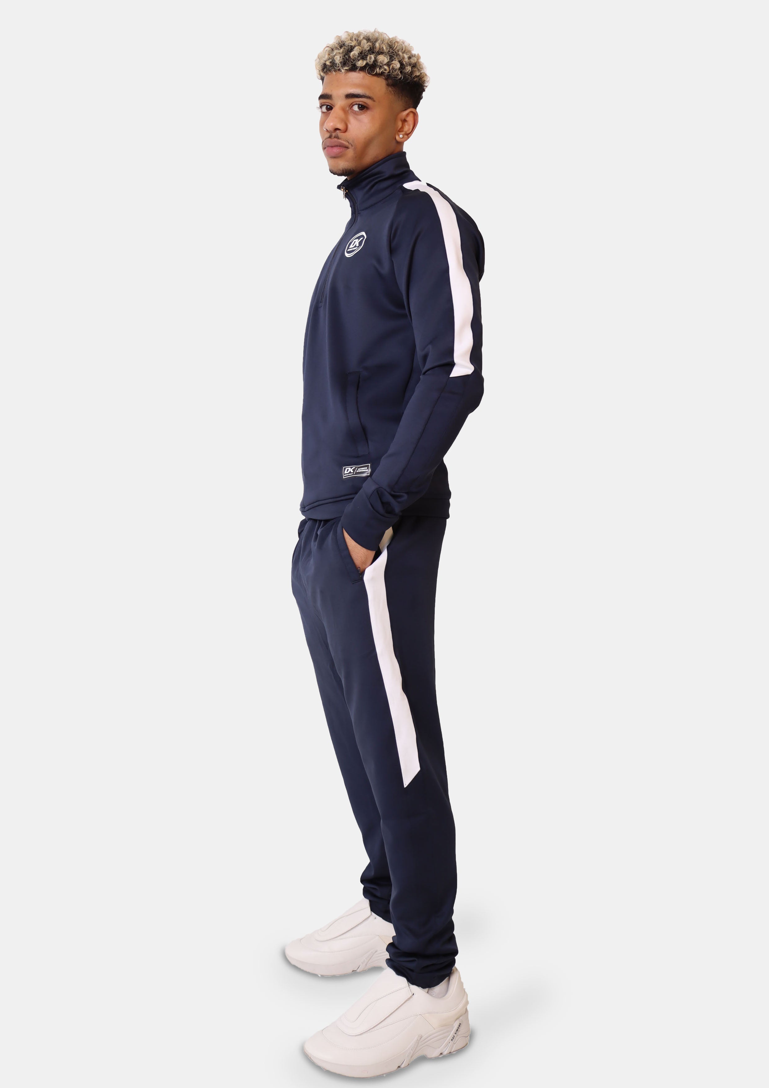 DK Foma Classic Tracksuit (Navy/White) - DKSportsgoods