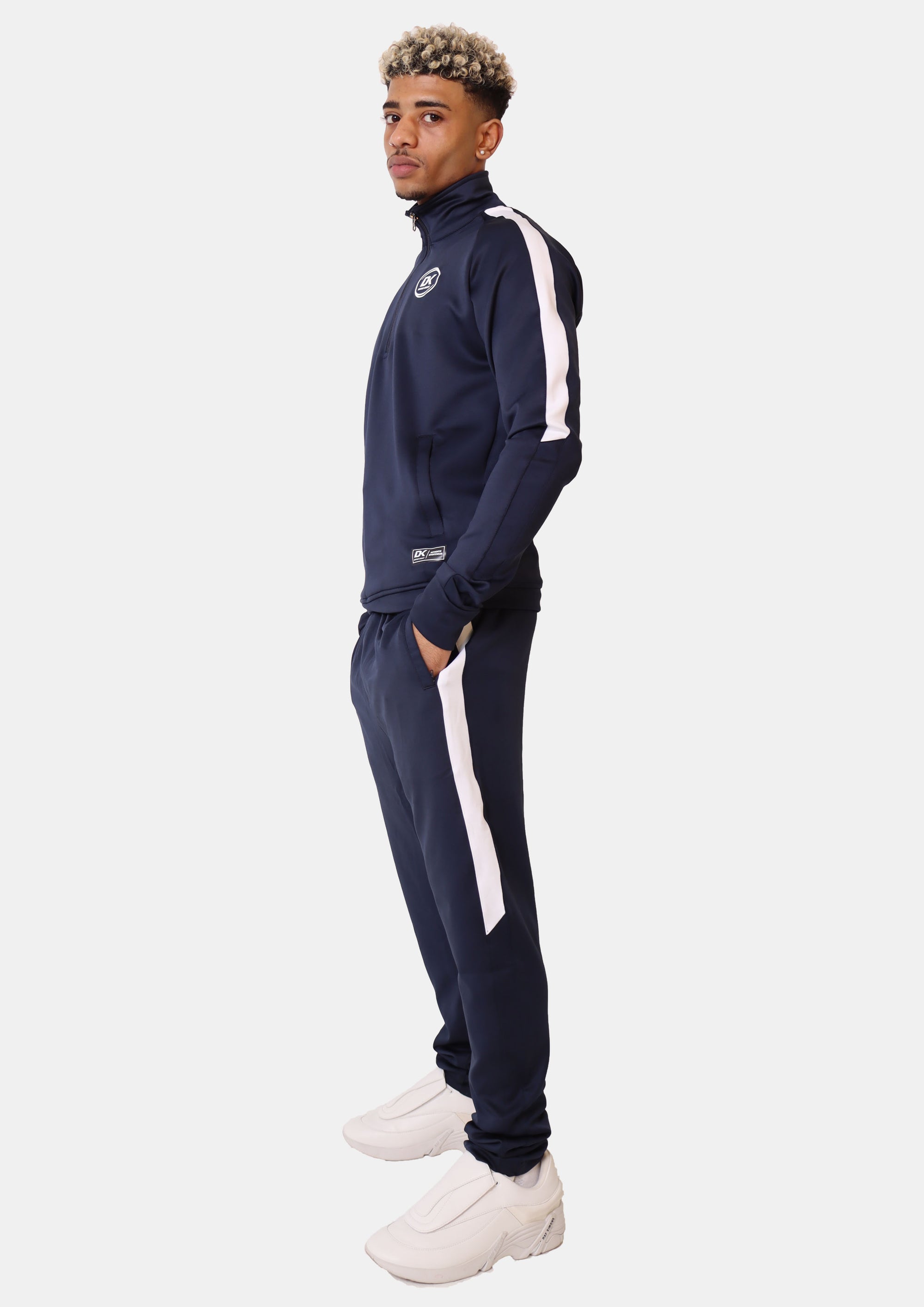 DK Foma Classic Tracksuit (Navy/White) - DKSportsgoods