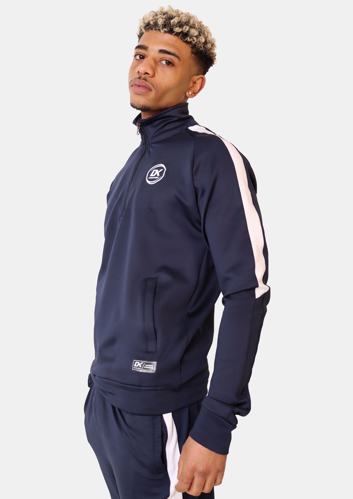 DK Foma Classic Tracksuit (Navy/White) - DKSportsgoods