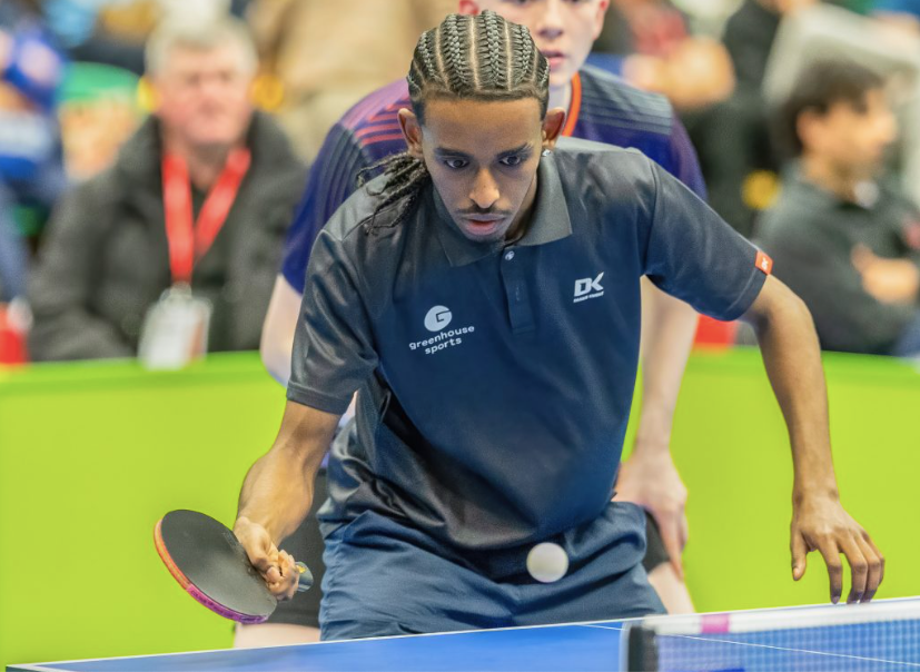 Men's doubles semi final for Nahom