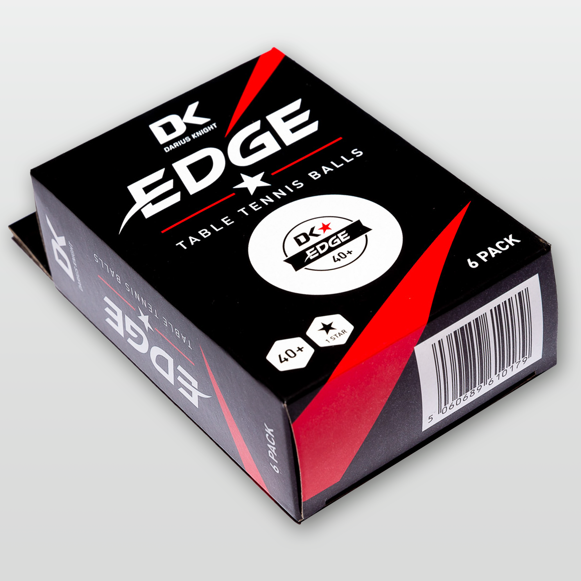 DK Edge 40+ 1 Star Table Tennis Balls - Pack of 6 - DK Sports