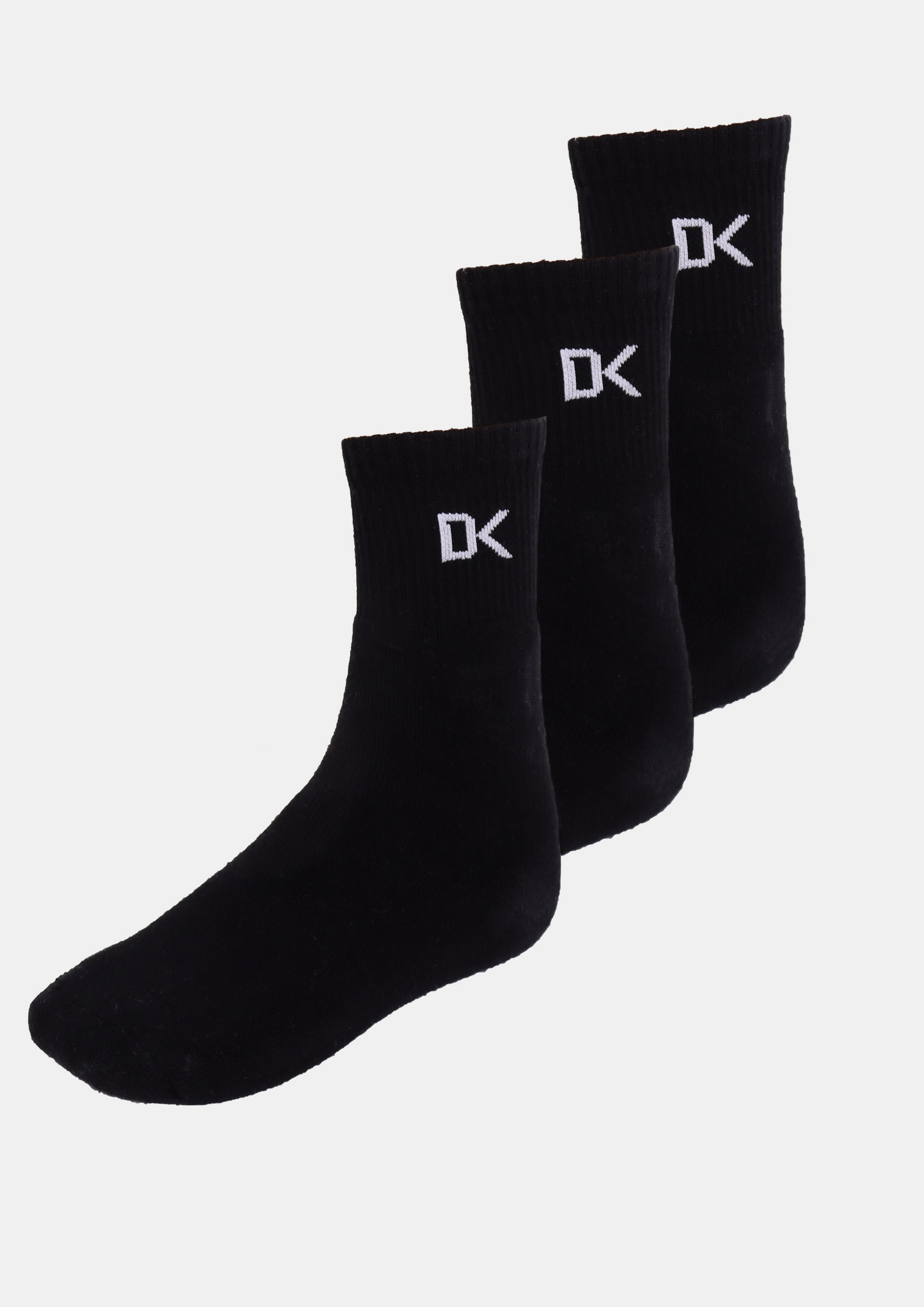 DK High Ankle Sports Socks (Black) - DK Sports