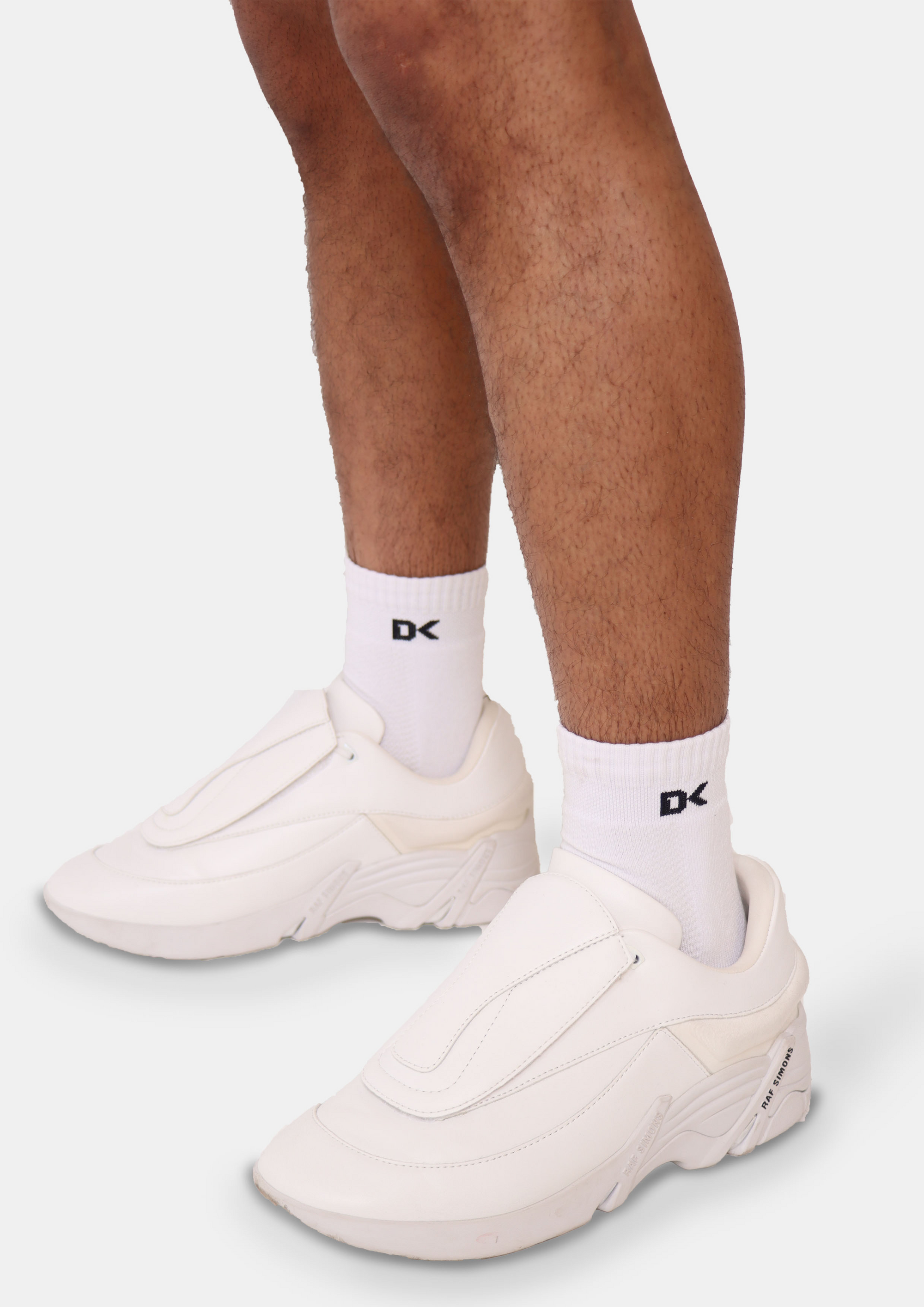 DK High Ankle Sports Socks (White) - DK Sports