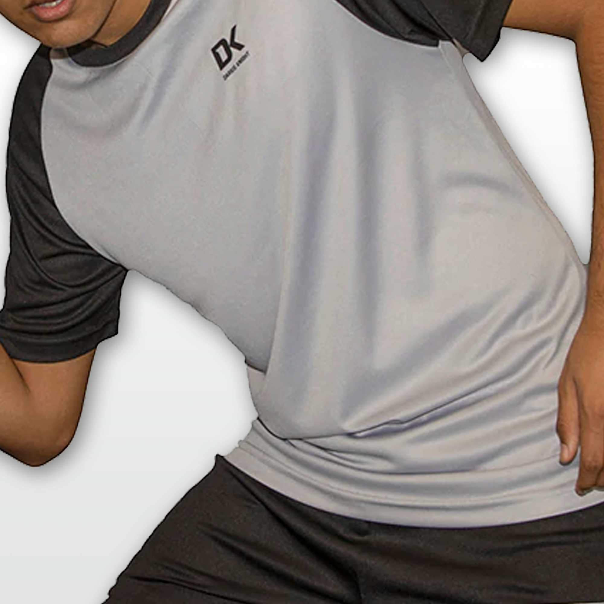 DK Basic Training Shirt (Light Grey/Black) - DK Sports